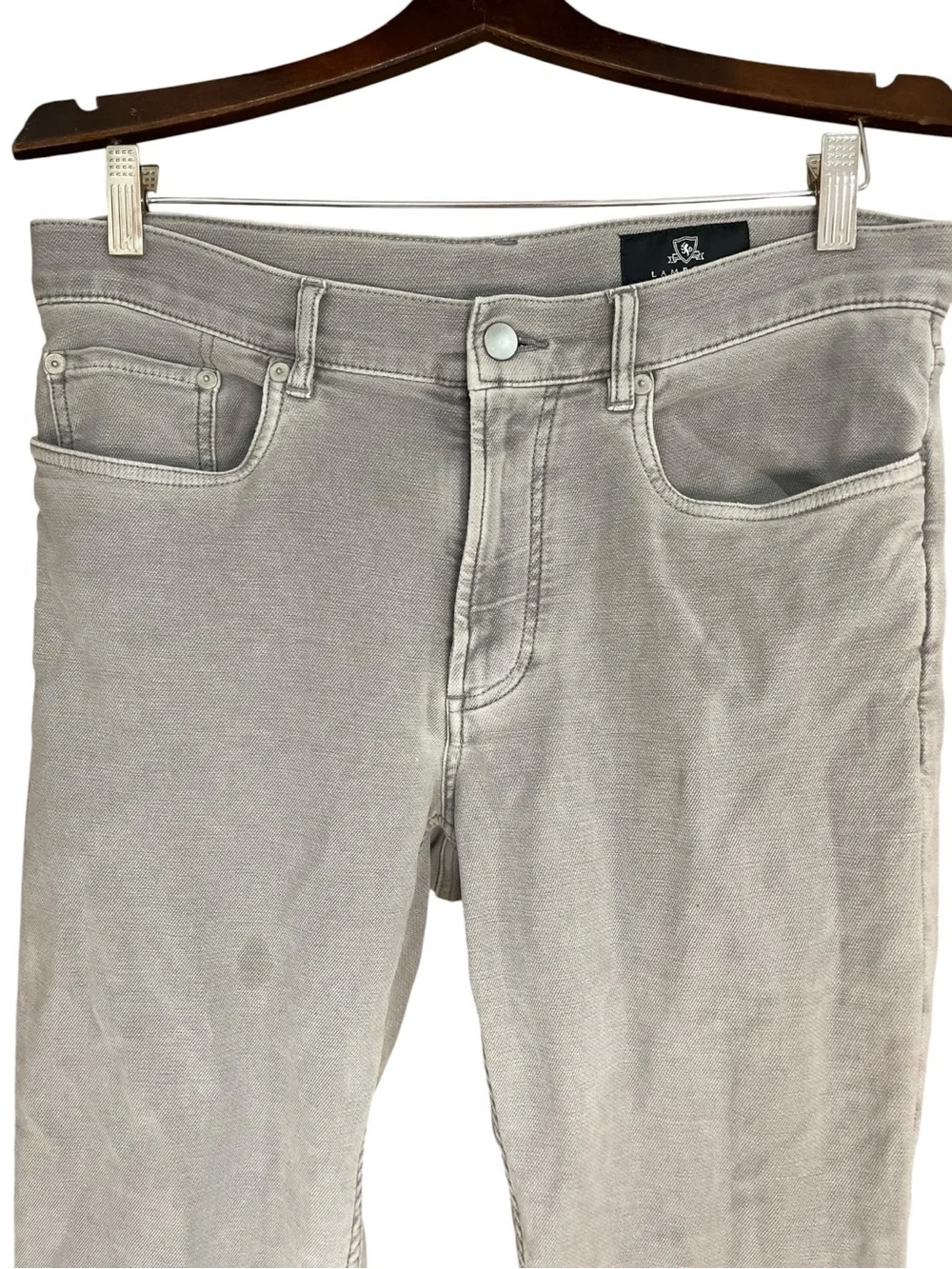 Lamberti Slim Straight Jeans Light Gray